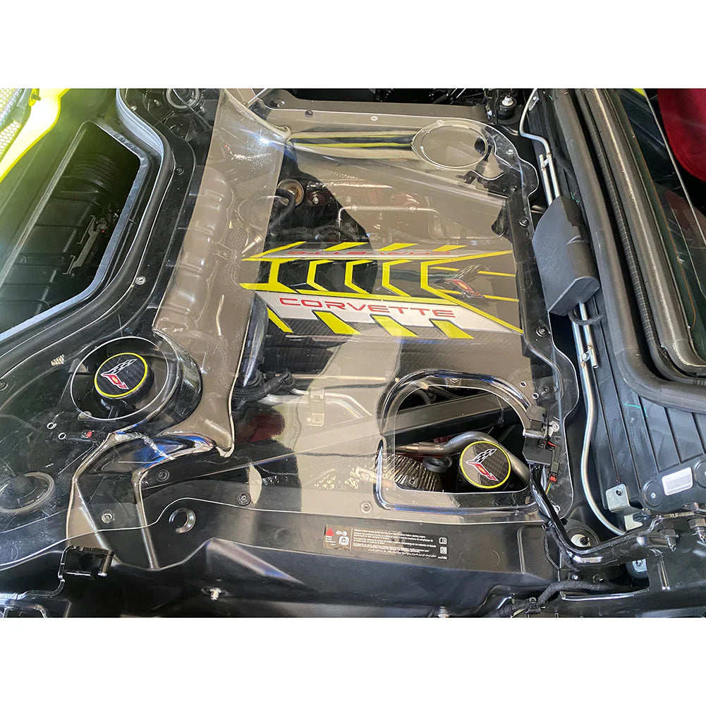 C8 Corvette HTC Engine Bay Cover - Clear