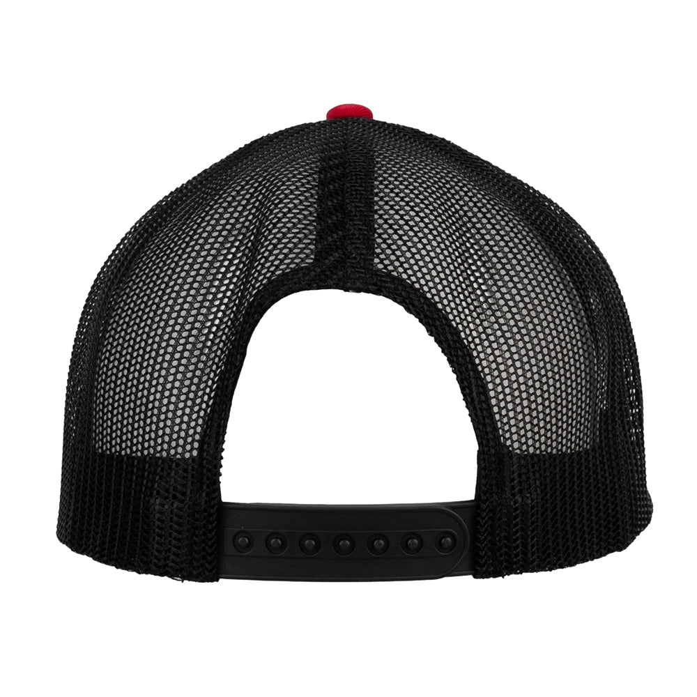 Shelby Tri-Color 3D Mesh Hat - Heather Grey/Red/Black