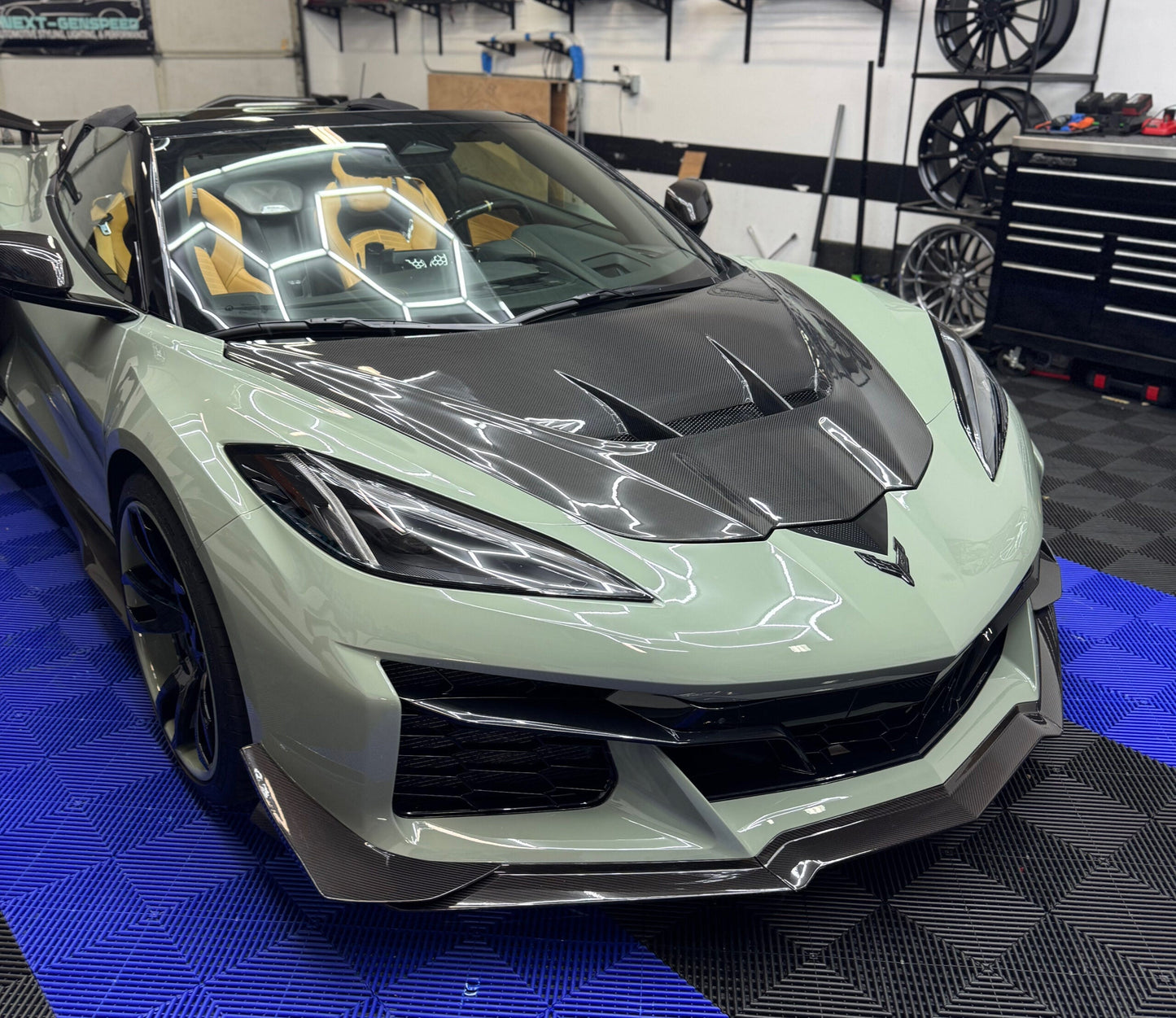 2025 ZR1 Style C8 Corvette Carbon Fibre Hood 19+