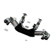 C8 Corvette Stingray Exhaust - Borla Atak Cat Back : Quad 4.0" Dual Rolled Angle Carbon Fiber Tips