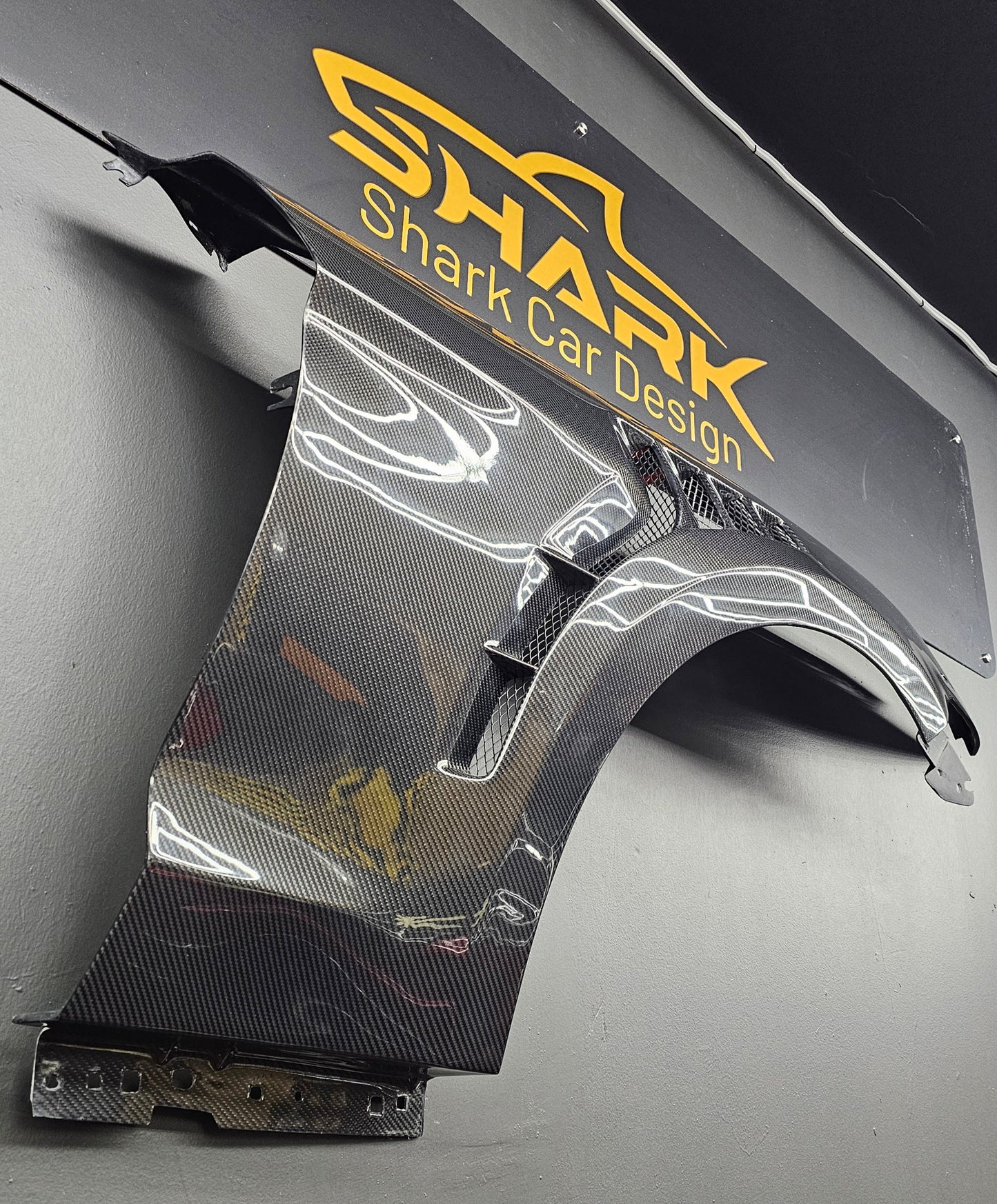 15-17 Ford Mustang GTD Style Front Fenders Pair  (Carbon Fibre)