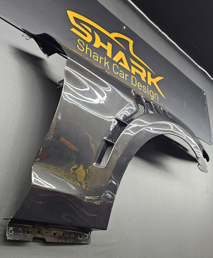 15-17 Ford Mustang GTD Style Front Fenders Pair  (Carbon Fibre)