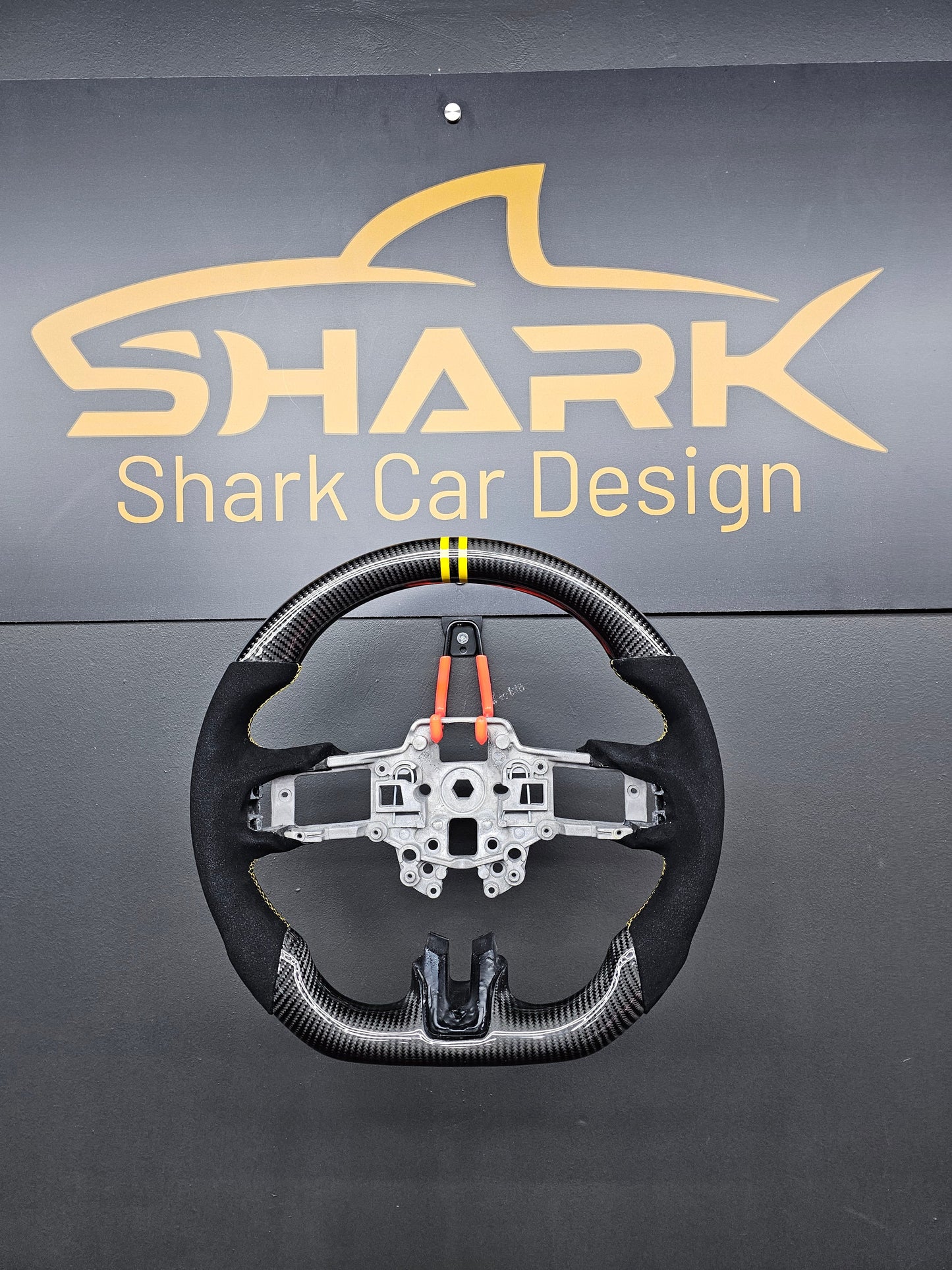 18-23 Ford Mustang GT Carbon Fibre Steering Wheel.