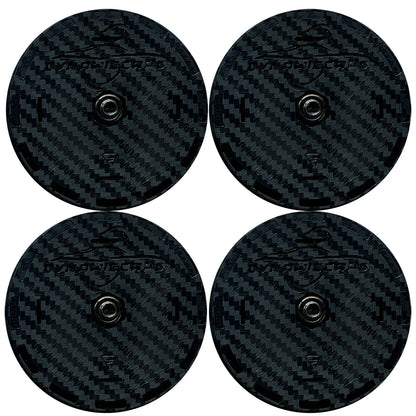 C8 Corvette DynamicCaps - Show Edition Floating Center Caps : Carbon Fiber Look - Set of 4