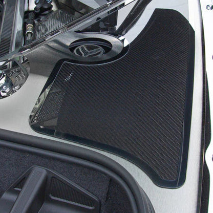 C8 Corvette Fender Covers Brushed w/Carbon Fiber Inserts : Stainless Steel