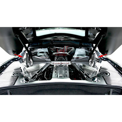 C8 Corvette Coupe Rear Window Trim 2Pc - Stainless Steel : Polished