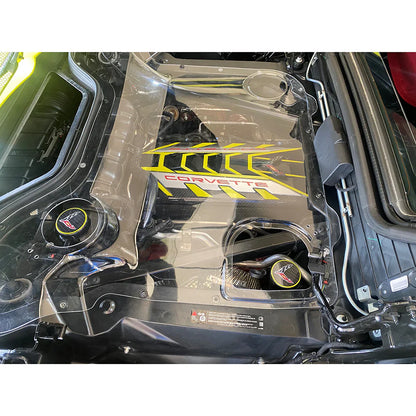 C8 Corvette HTC Engine Bay Cover - Clear