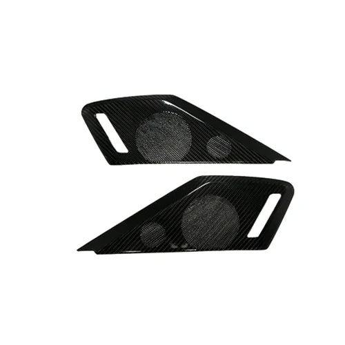 C8 Corvette Carbon Fiber Speaker Overlays - Carbon Fiber
