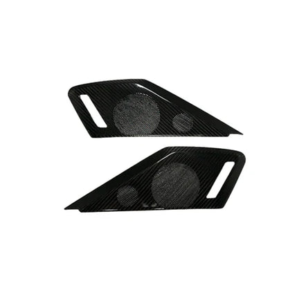C8 Corvette Carbon Fiber Speaker Overlays - Carbon Fiber