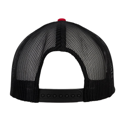 Shelby Tri-Color 3D Mesh Hat - Heather Grey/Red/Black