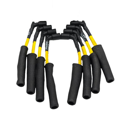 Corvette Spark Plug Wires (Set) - Granatelli Motorsports High Temp Silicone Jacketing w/ Fire Sleeve 8mm "0 ohm" : C8 2020- 2025 LT2 Corvette