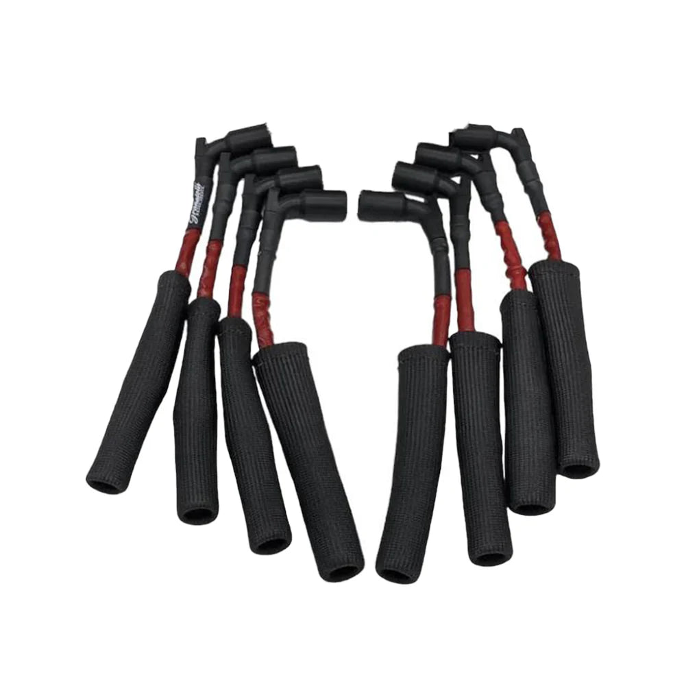 Corvette Spark Plug Wires (Set) - Granatelli Motorsports High Temp Silicone Jacketing w/ Fire Sleeve 8mm "0 ohm" : C8 2020- 2025 LT2 Corvette