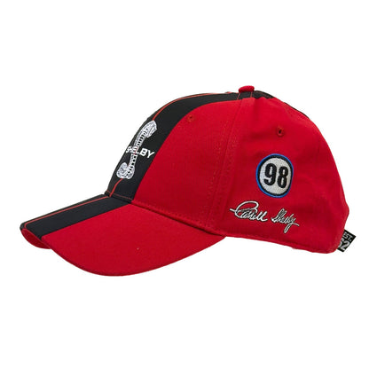 Shelby Red With Black Racing Stripes Hat