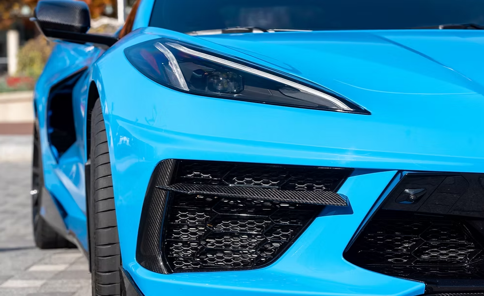 C8 Corvette Carbon Fiber Grille Inserts