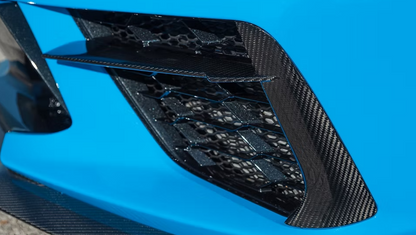 C8 Corvette Carbon Fiber Grille Inserts