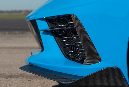 C8 Corvette Carbon Fiber Grille Inserts