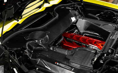 Paragon C8 Corvette Carbon Fiber Clear Engine Bay Cover - Convertible