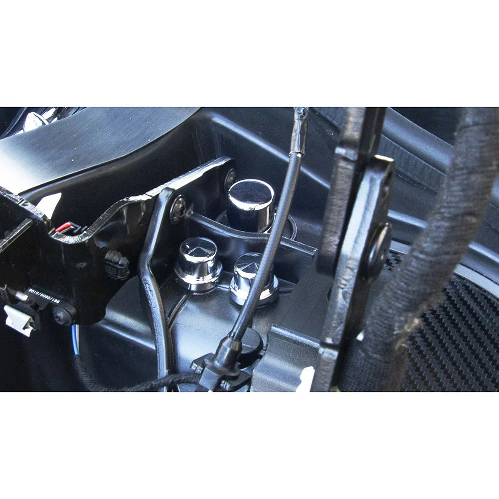 C8 Corvette HTC Hinge Dress Up Bolt and Nut Kit: Triple Coated Chrome