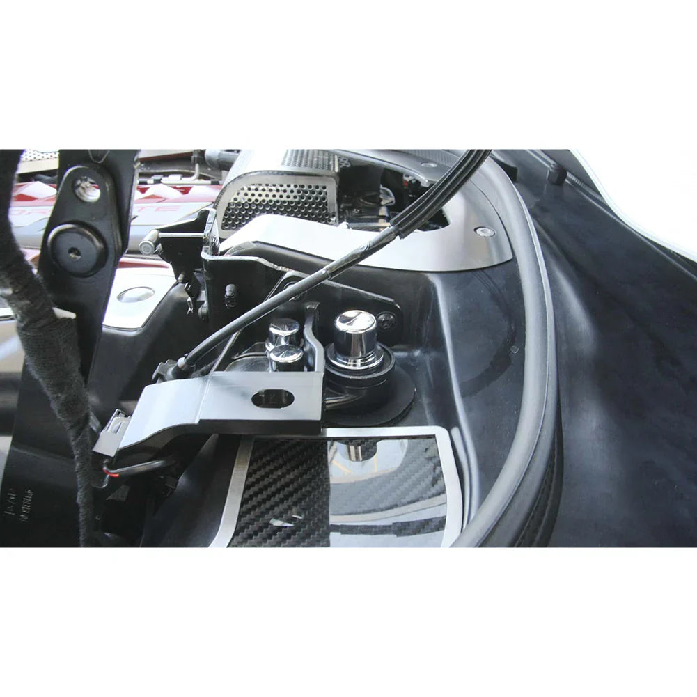 C8 Corvette HTC Hinge Dress Up Bolt and Nut Kit: Triple Coated Chrome