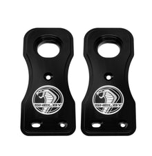 Shelby Billet Radiator Mounts (Silver Logo)