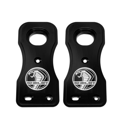 Shelby Billet Radiator Mounts (Silver Logo)