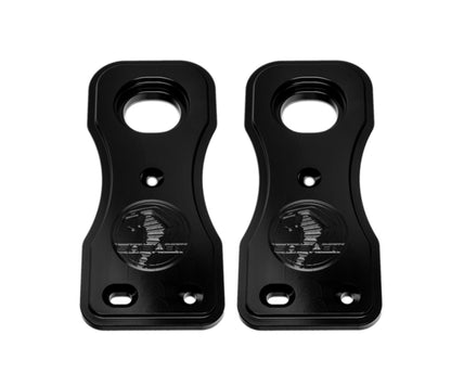 Shelby Ghosted Billet Radiator Mounts (Ghosted Logo)