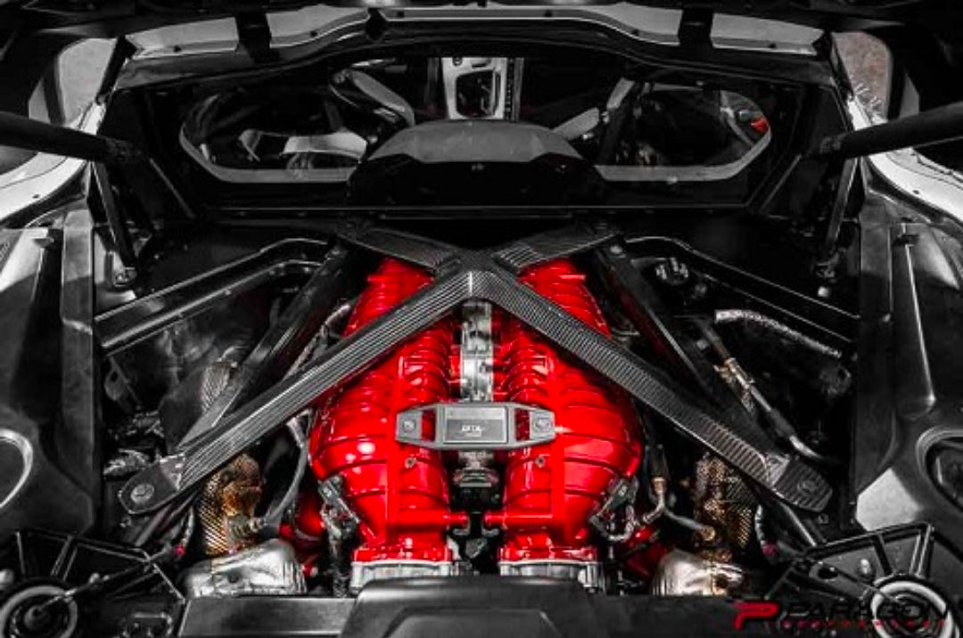CCS C8 Corvette Carbon Fiber X Brace - Coupe Only