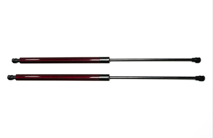 C8 Corvette Carbon Fiber Hood Struts - Red | Paragon Performance