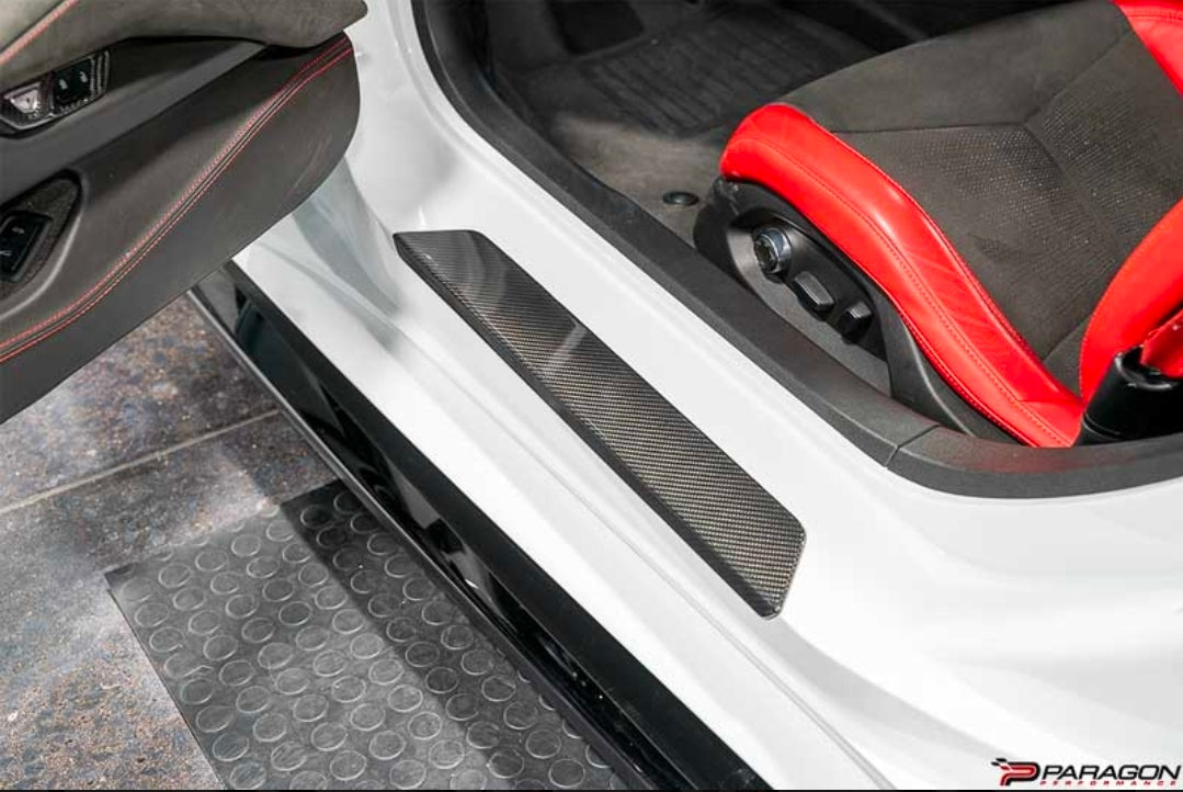 CCS C8 Corvette Carbon Fiber Door Sill Plate Covers