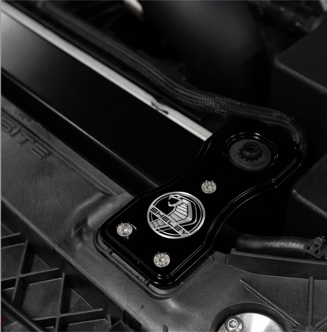 Shelby Billet Radiator Mounts (Silver Logo)