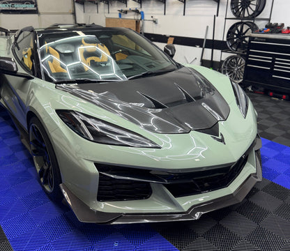 2025 ZR1 Style C8 Corvette Carbon Fibre Hood 19+